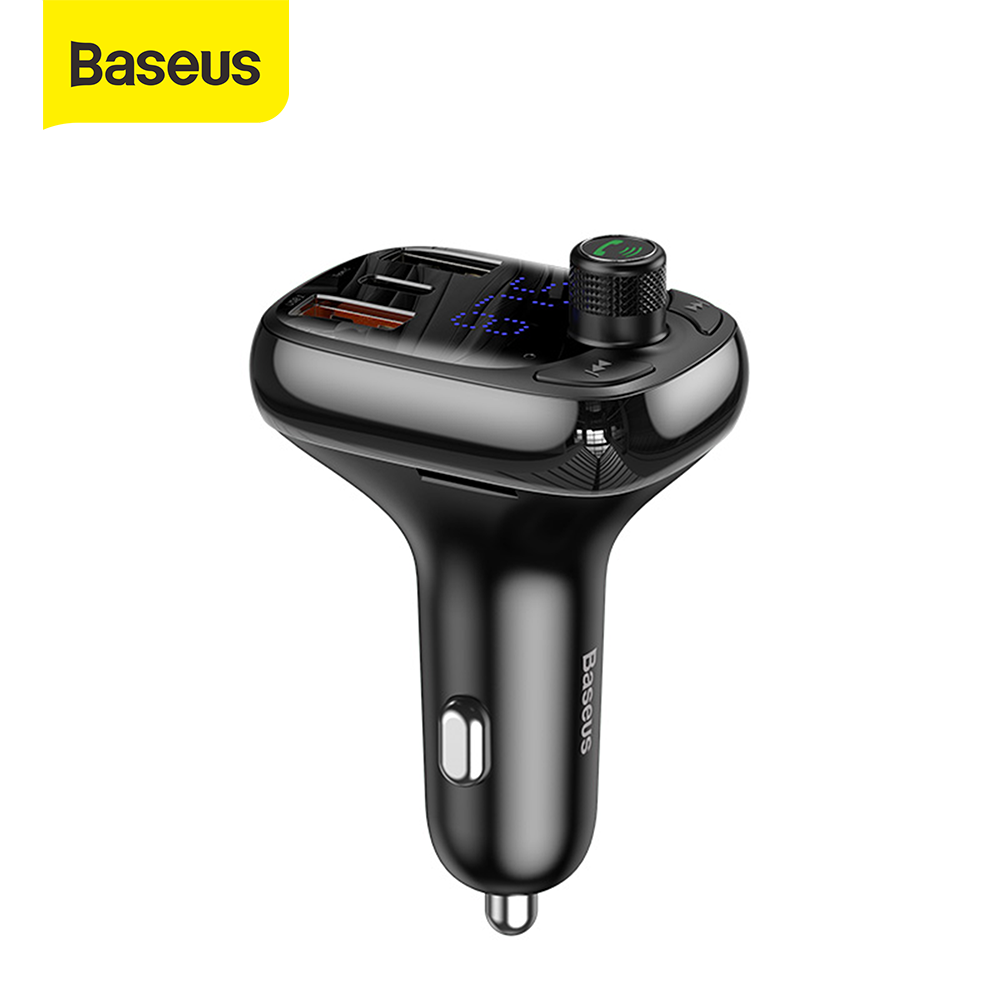 Baseus S13 Quick Charge 4.0 Car Charger PD FM Transmitter Bluetooth