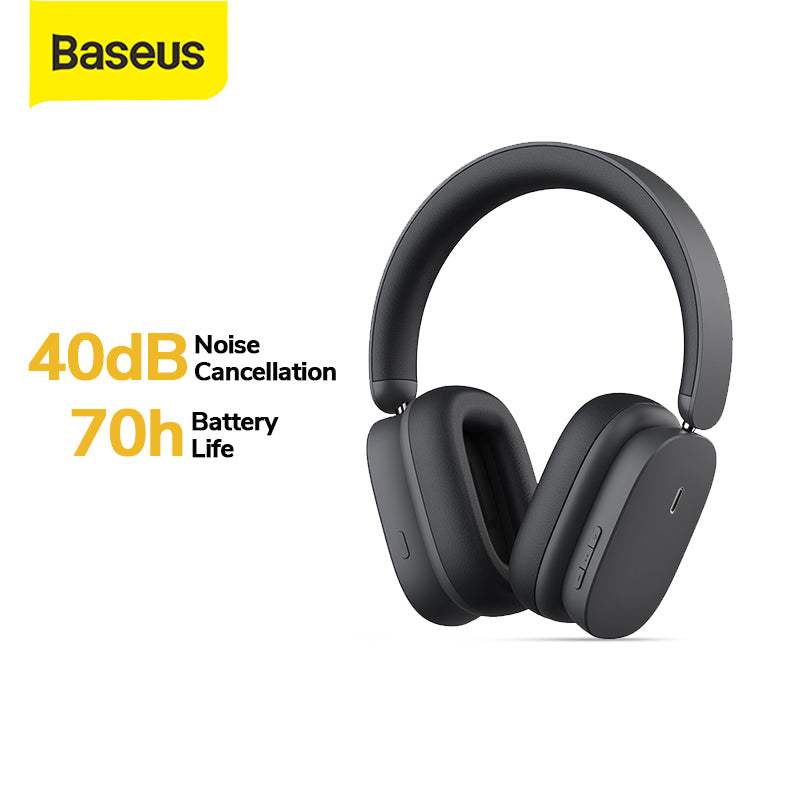 Baseus Bowie H1 Headphone ANC Headset Bluetooth Wireless Earphone – Baseus  Indonesia