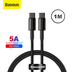 Baseus Kabel Data Type-C to Type-C Fast Charge PD Quick Charge 4.0 100W 1M