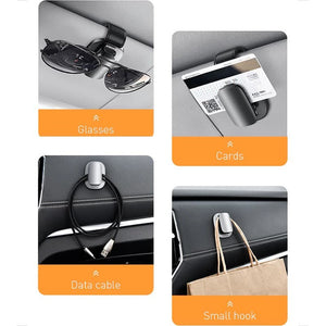 Baseus Gantungan Mobil Hook Hanger Holder Kacamata/Kartu/Kabel Data