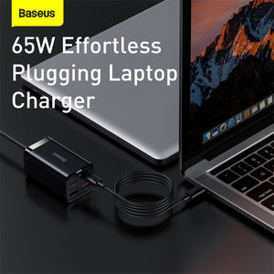 KEPALA CHARGER BASEUS 65W GAN3 PRO FAST CHARGER 4IN1 ADAPTOR USB TYPEC