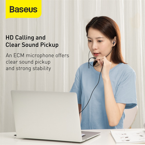 Baseus Headset Handsfree Encok 3.5mm Wired H19