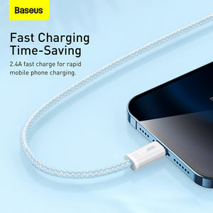 BASEUS KABEL DATA FAST CHARGING DYNAMIC USB TO IPHONE LIGHTNING 2.4A