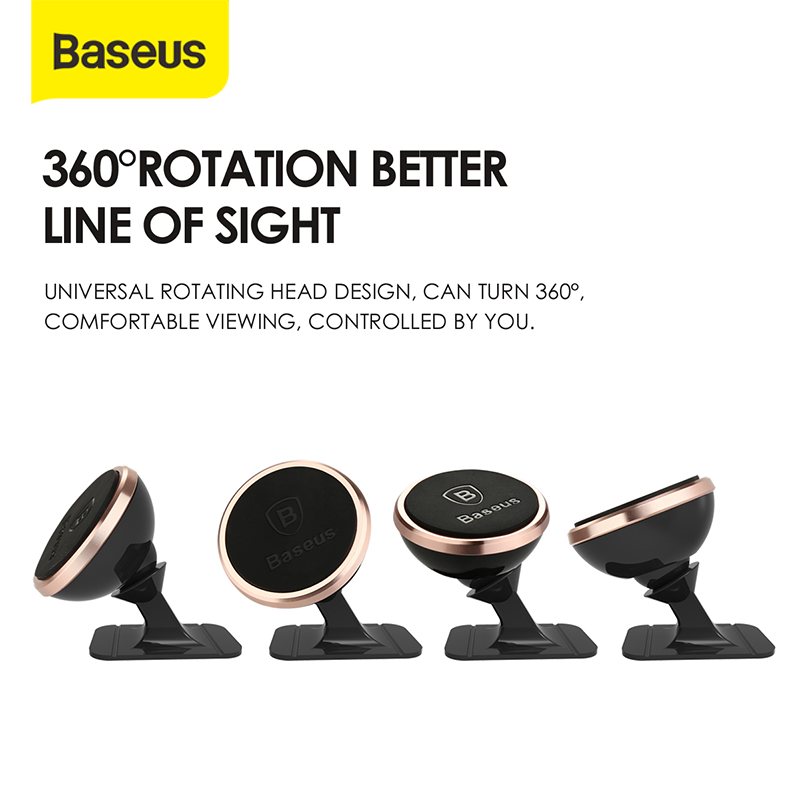 baseus 360 degree rotation universal magnetic car holder (paste type)