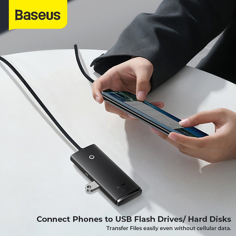 Baseus Lite Series USB Type C HUB to USB 3.0 4IN1 Ports Adapter