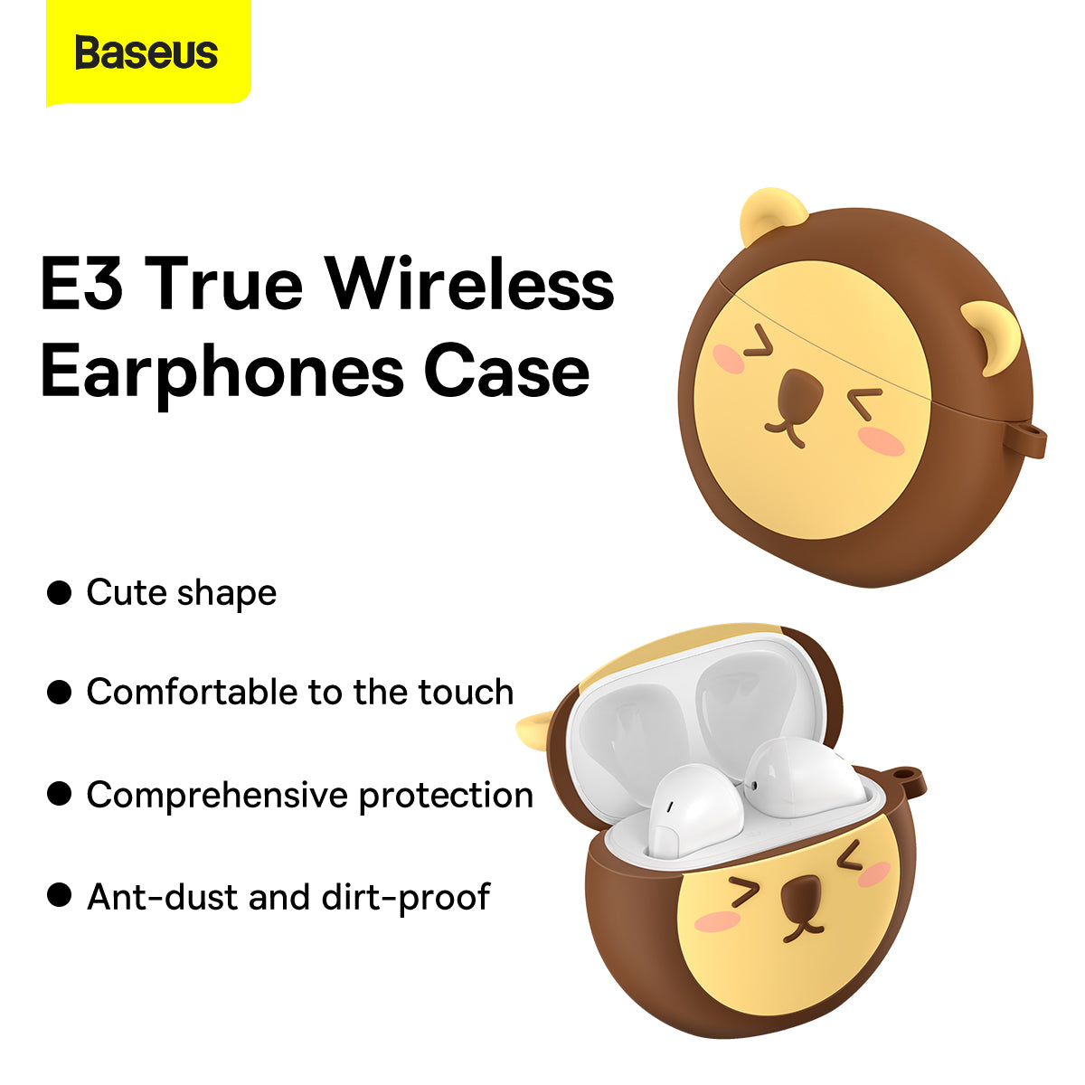 Baseus Case Silicone Earphone Earbuds TWS Bowie E3 Original Casing