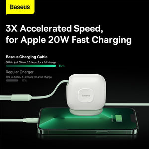 Baseus 3IN1 100W Kabel Data Retractable Fast Charging Micro Iphone Lightning Type C