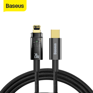BASEUS KABEL DATA FAST CHARGE 20W AUTO OFF DISCONNECT TYPE C TO LIGHTNING - 1 METER