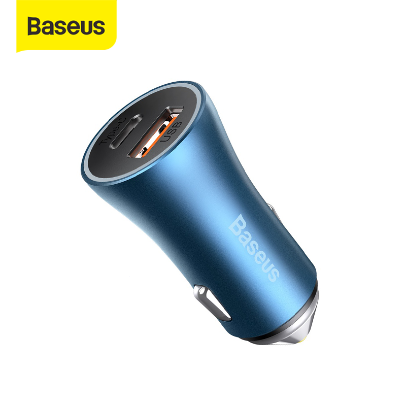 Car Charger Baseus Charger Mobil Quick Charge USB TYPE C 40W