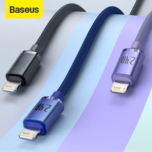 Baseus Crystal Shine Kabel Data iPhone Cable USB to Lightning Fast Charging 2.4A