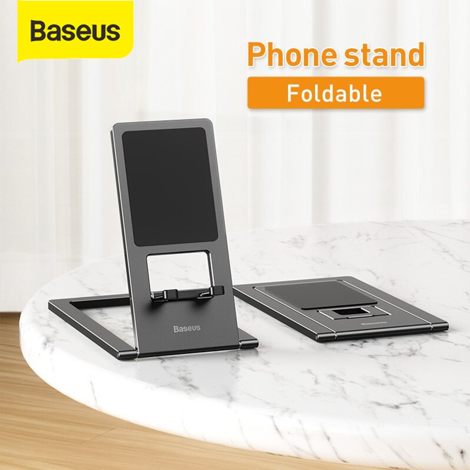 Baseus Foldable Metal Phone Holder Stand Dudukan Universal Ipad Tablet
