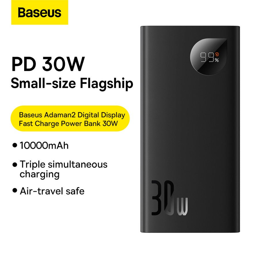 Baseus Adaman2 30W Fast Charging Power Bank Quick Charge Type C PD