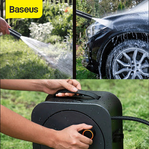 Baseus Water Gun Spray Jet Cleaner Nozzle Semprotan Selang Air Cuci Mobil Gulung Car Wash Hose Roll