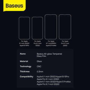 Baseus Tempered Glass 0.3MM Full Screen Protector Anti Gores Iphone 14