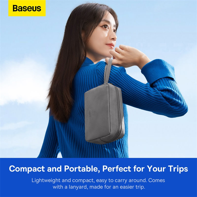 Baseus Tas Gadget Organizer Travel Pouch Dompet Serbaguna Storage Bag Aksesoris
