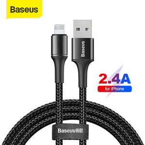 Kabel Data LED Baseus Halo Fast Charging iPhone/Micro USB/Type-C 1M - Baseus Indonesia