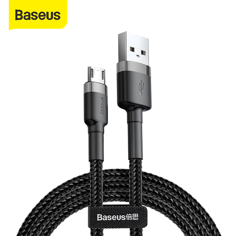 Baseus Kabel Data Micro Cafule Cable For Micro Quick Charge 2.4a 1m