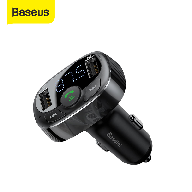 Baseus Dual USB Car Charger FM Transmitter Modulator MP3 Player